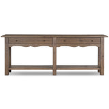 Bayla Console Table, Brown Oak by Amber Lewis x Four Hands-Furniture - Accent Tables-High Fashion Home