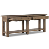 Bayla Console Table, Brown Oak by Amber Lewis x Four Hands-Furniture - Accent Tables-High Fashion Home