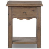 Bayla End Table, Weathered Oak by Amber Lewis x Four Hands-Furniture - Accent Tables-High Fashion Home