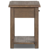 Bayla End Table, Weathered Oak by Amber Lewis x Four Hands-Furniture - Accent Tables-High Fashion Home