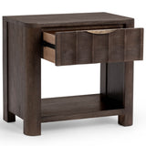Baylee 1 Drawer Nightstand, Cocoa Brown-Furniture - Bedroom-High Fashion Home