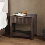 Baylee 1 Drawer Nightstand, Cocoa Brown-Furniture - Bedroom-High Fashion Home