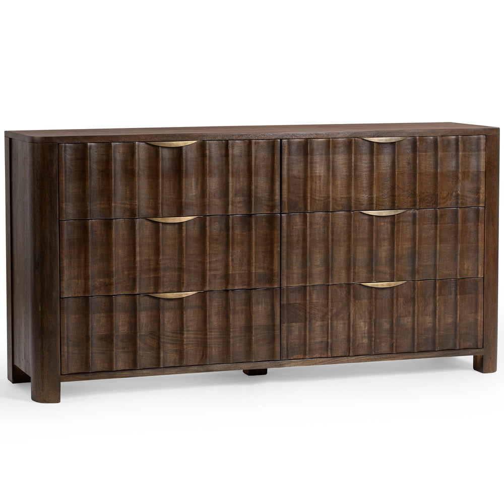 Baylee 6 Drawer Dresser, Cocoa Brown-Furniture - Storage-High Fashion Home