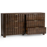 Baylee 6 Drawer Dresser, Cocoa Brown-Furniture - Storage-High Fashion Home