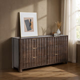 Baylee 6 Drawer Dresser, Cocoa Brown-Furniture - Storage-High Fashion Home