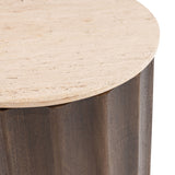 Baylee Round End Table, Roast Tan-Furniture - Accent Tables-High Fashion Home