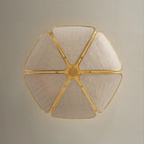 Bayville Semi Flush, Vintage Gold Leaf