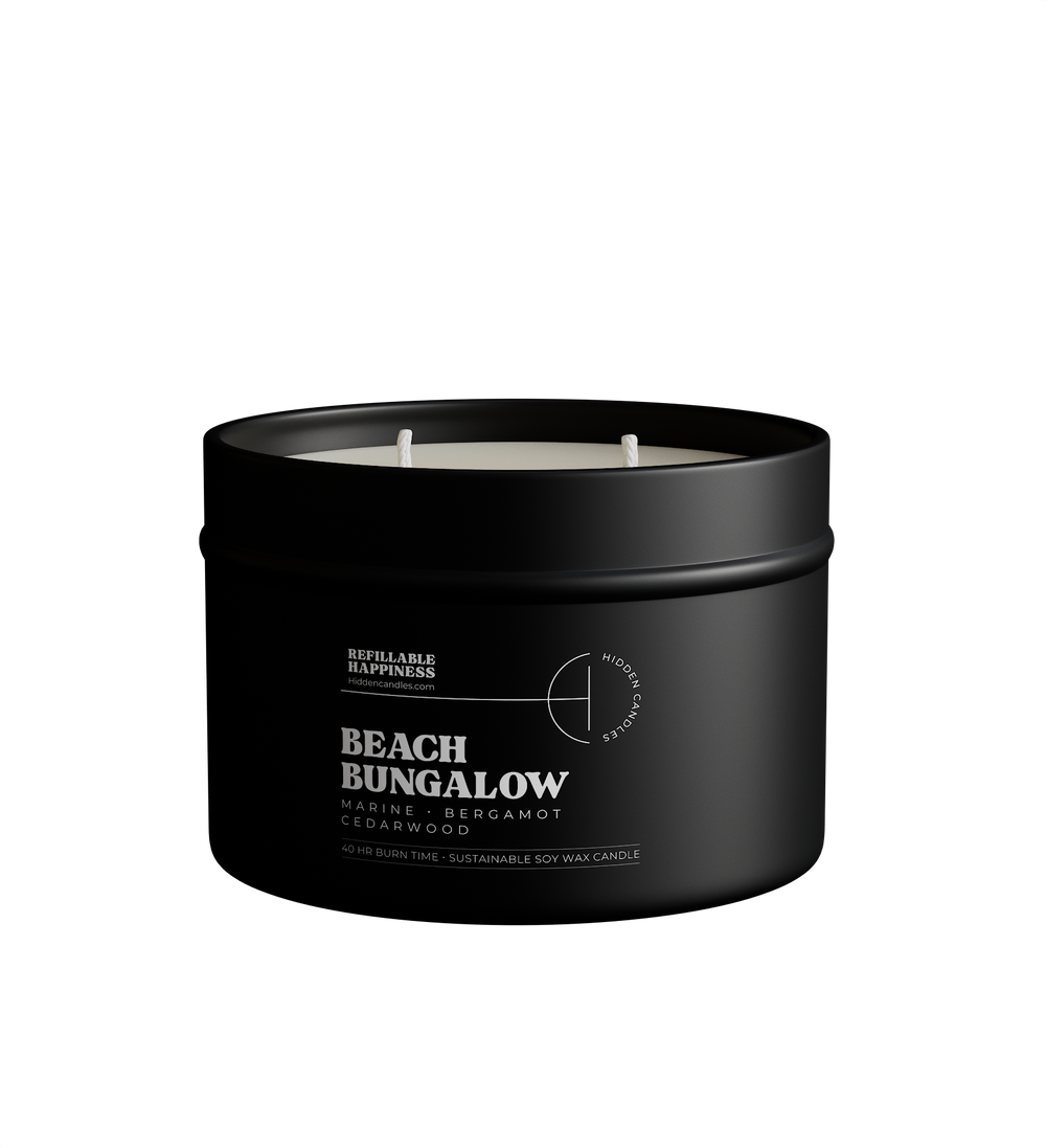 Beach Bungalow Candle Refill-Candle Tin-High Fashion Home