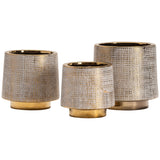 Beacon Vases, Gold, Set of 3-Accessories-High Fashion Home