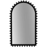 Beaded Arch Mirror, Black