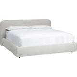 Beatrice King Bed, Brent Light Grey-Furniture - Bedroom-High Fashion Home