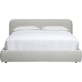 Beatrice King Bed, Brent Light Grey-Furniture - Bedroom-High Fashion Home