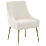 Beatrix Boucle Side Chair, Cream-Furniture - Dining-High Fashion Home