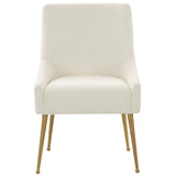 Beatrix Boucle Side Chair, Cream-Furniture - Dining-High Fashion Home