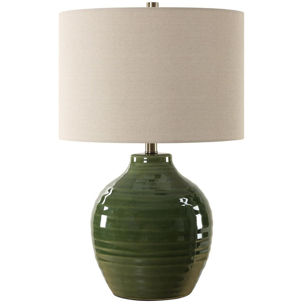 Beckett Table Lamp, Moss Green-Lighting-High Fashion Home