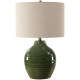 Beckett Table Lamp, Moss Green-Lighting-High Fashion Home
