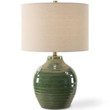 Beckett Table Lamp, Moss Green-Lighting-High Fashion Home