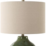 Beckett Table Lamp, Moss Green-Lighting-High Fashion Home