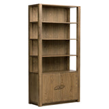 Bedford Bookcase, Warm Natural Oak by Four Hands-Furniture - Storage-High Fashion Home