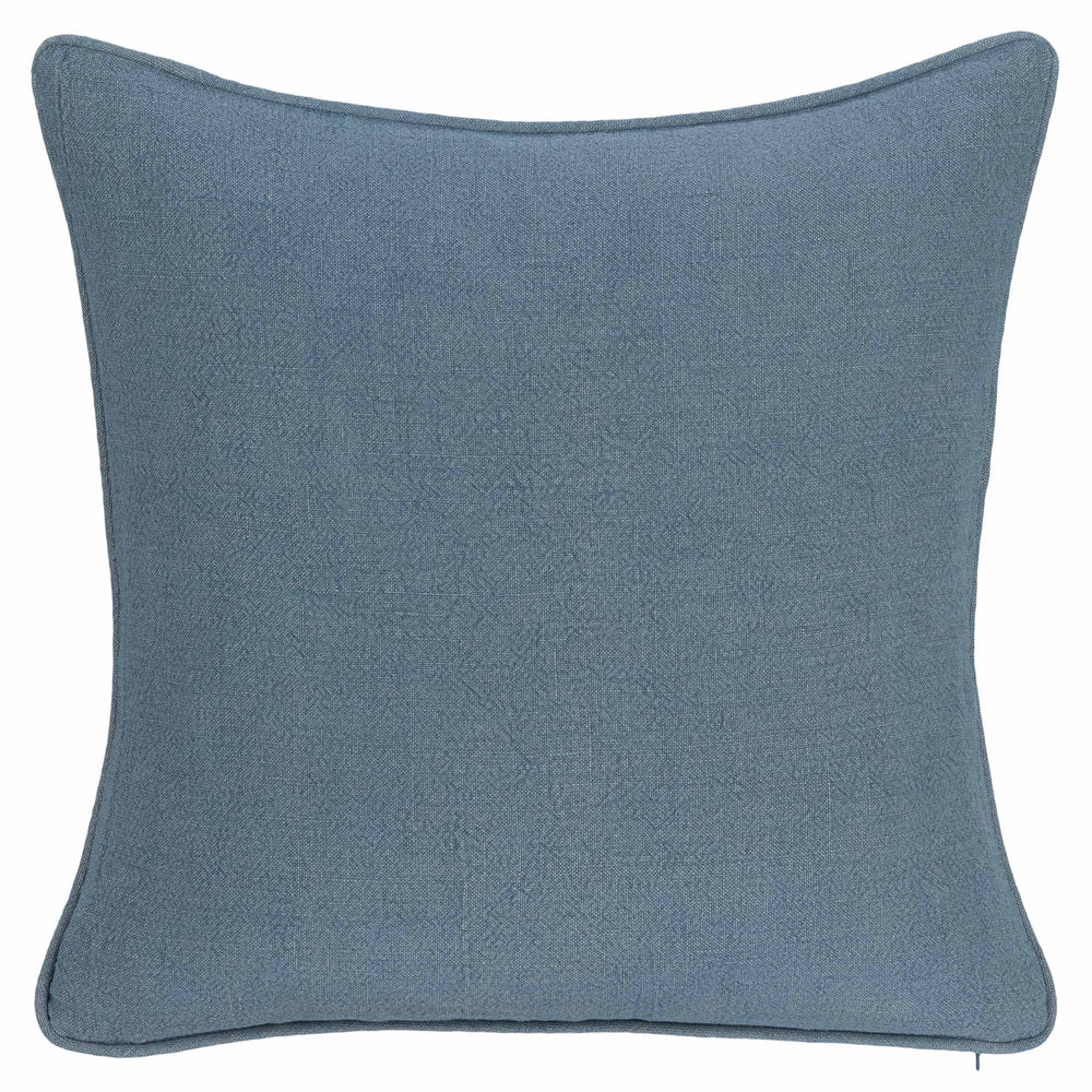 Bedford Linen Pillow, Chambray-Accessories-High Fashion Home
