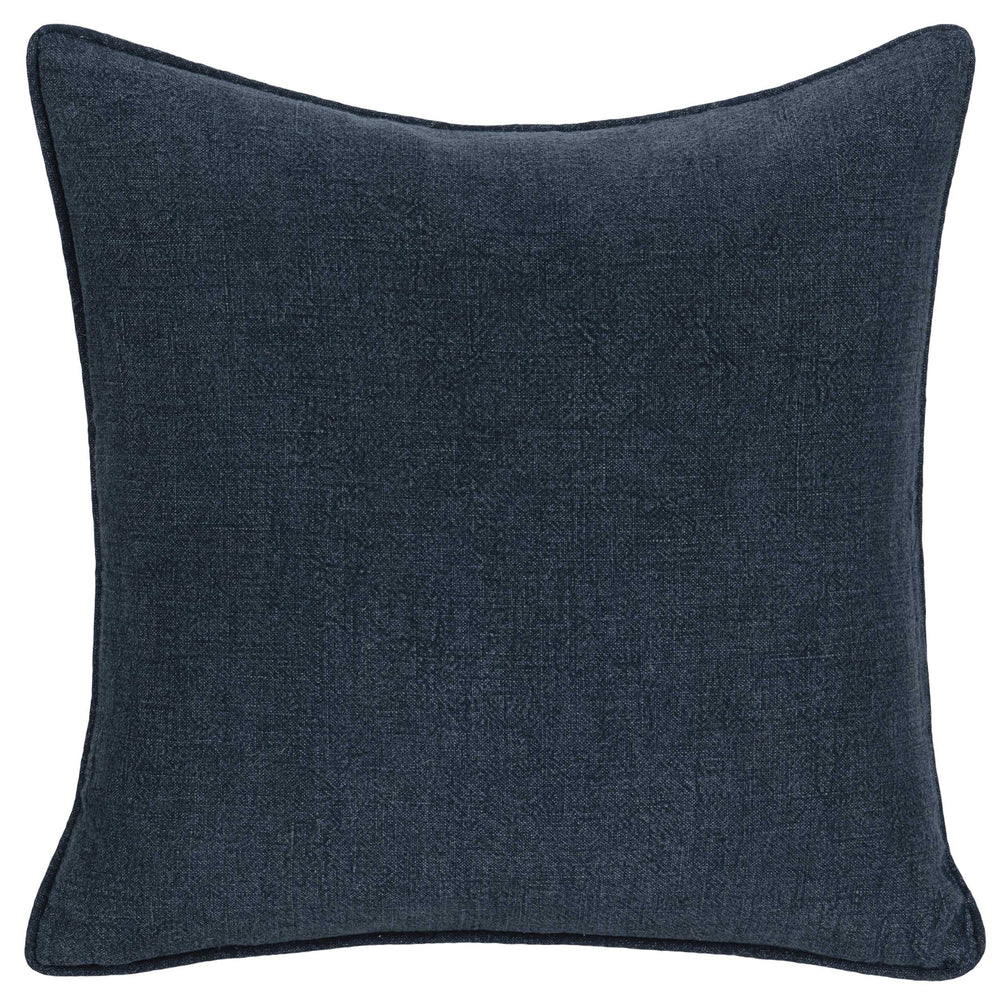 Bedford Linen Pillow, Indigo-Accessories-High Fashion Home