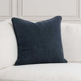 Bedford Linen Pillow, Indigo-Accessories-High Fashion Home