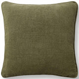 Bedford Linen Pillow, Olive Green-Accessories-High Fashion Home
