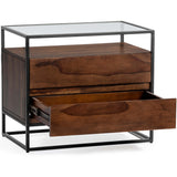 Bedford Nightstand, Mud Brown