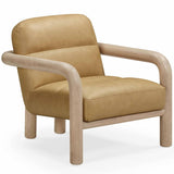 Bekah Leather Chair, Tan