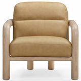 Bekah Leather Chair, Tan