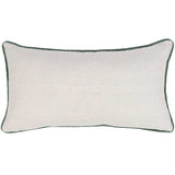 Belcourt Floral Lumbar Pillow, Natural/Blue-Accessories-High Fashion Home