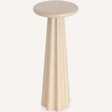 Bella Pedestal Table, Beige