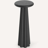 Bella Pedestal Table, Charcoal