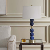 Bellore Table Lamp, Denim Blue
