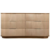 Belmont 6 Drawer Dresser, Warm Oak-Furniture - Bedroom-High Fashion Home