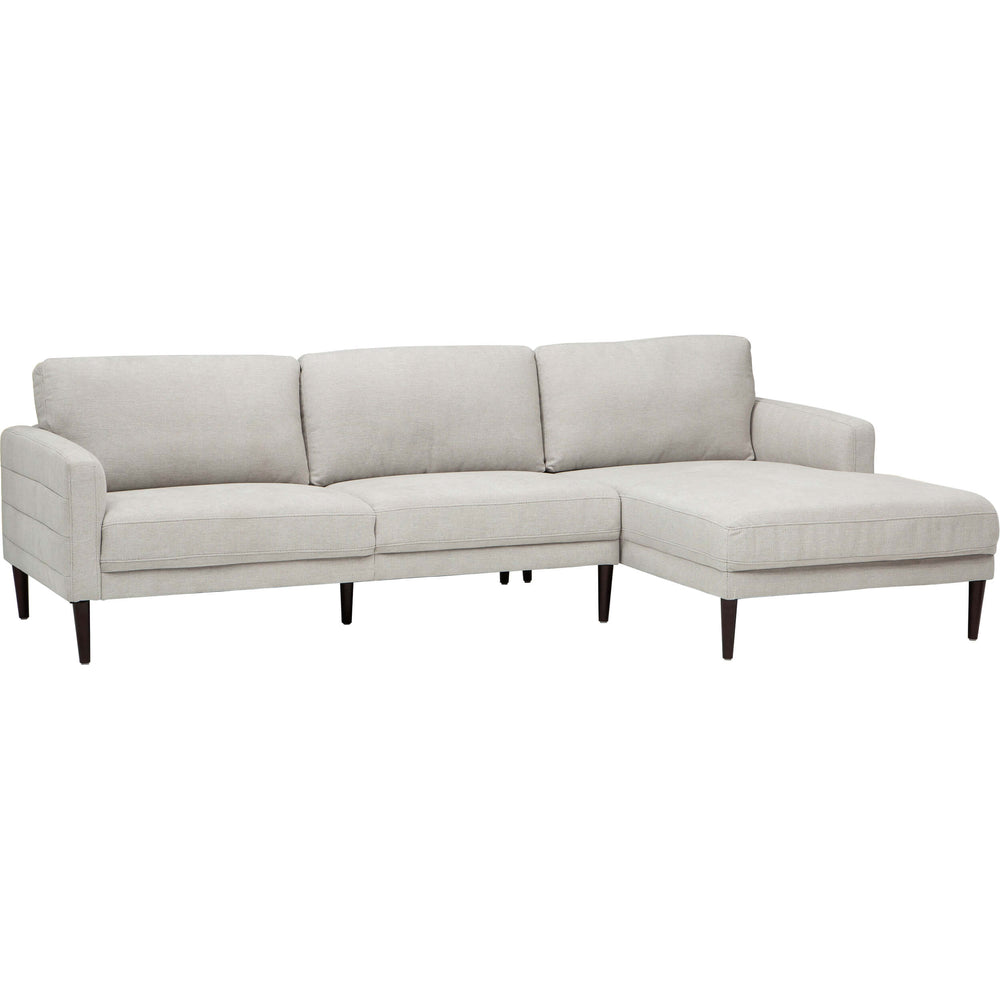 Benedict 2 Piece Sectional, Helio Oyster-Furniture - Sofas-High Fashion Home
