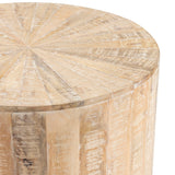 Bengal Manor End Table, White Wash-Furniture - Accent Tables-High Fashion Home