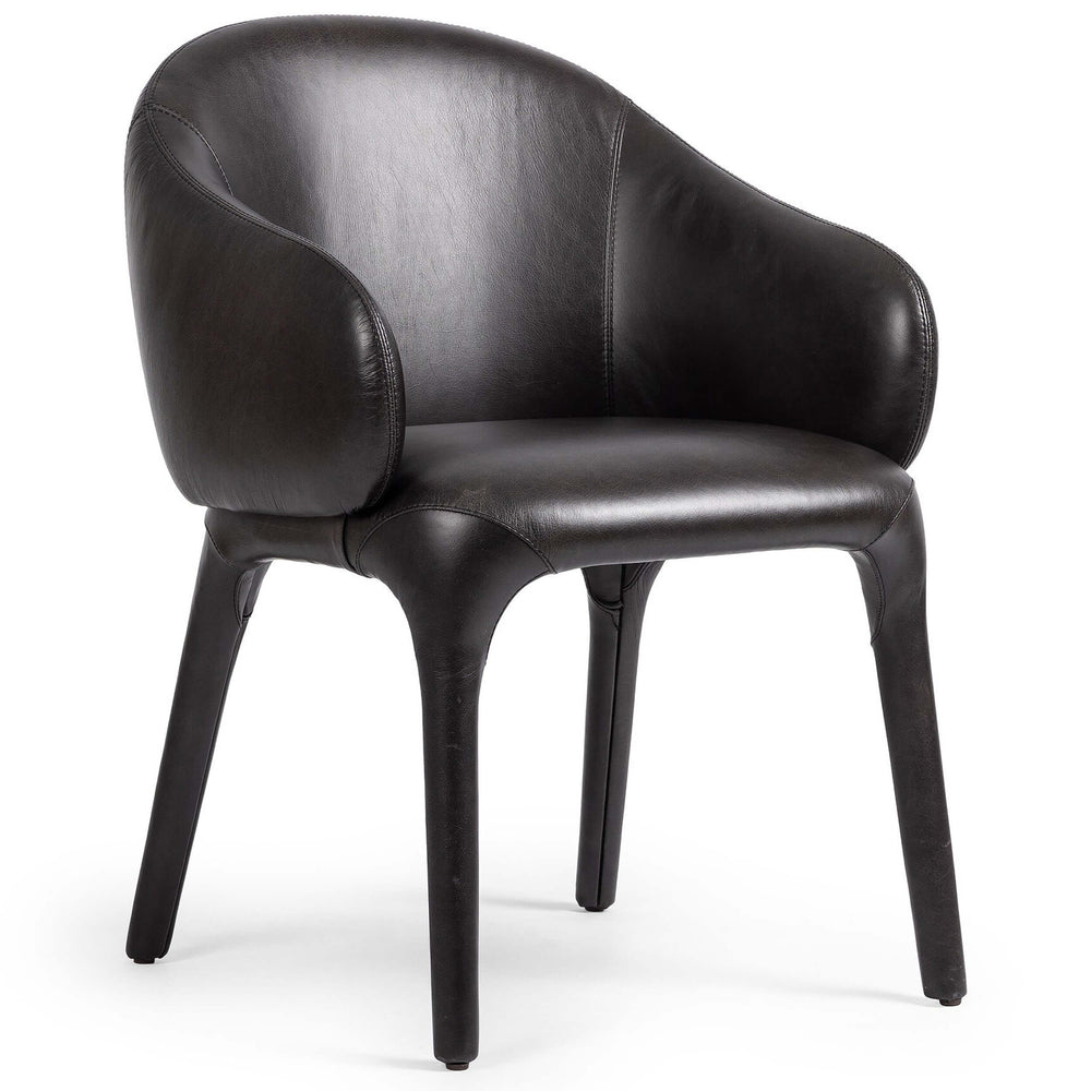 Bensen Leather Arm Chair, Sonoma Black