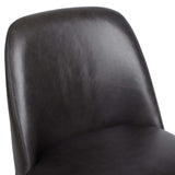 Bensen Leather Dining Chair, Sonoma Black, Set of 2