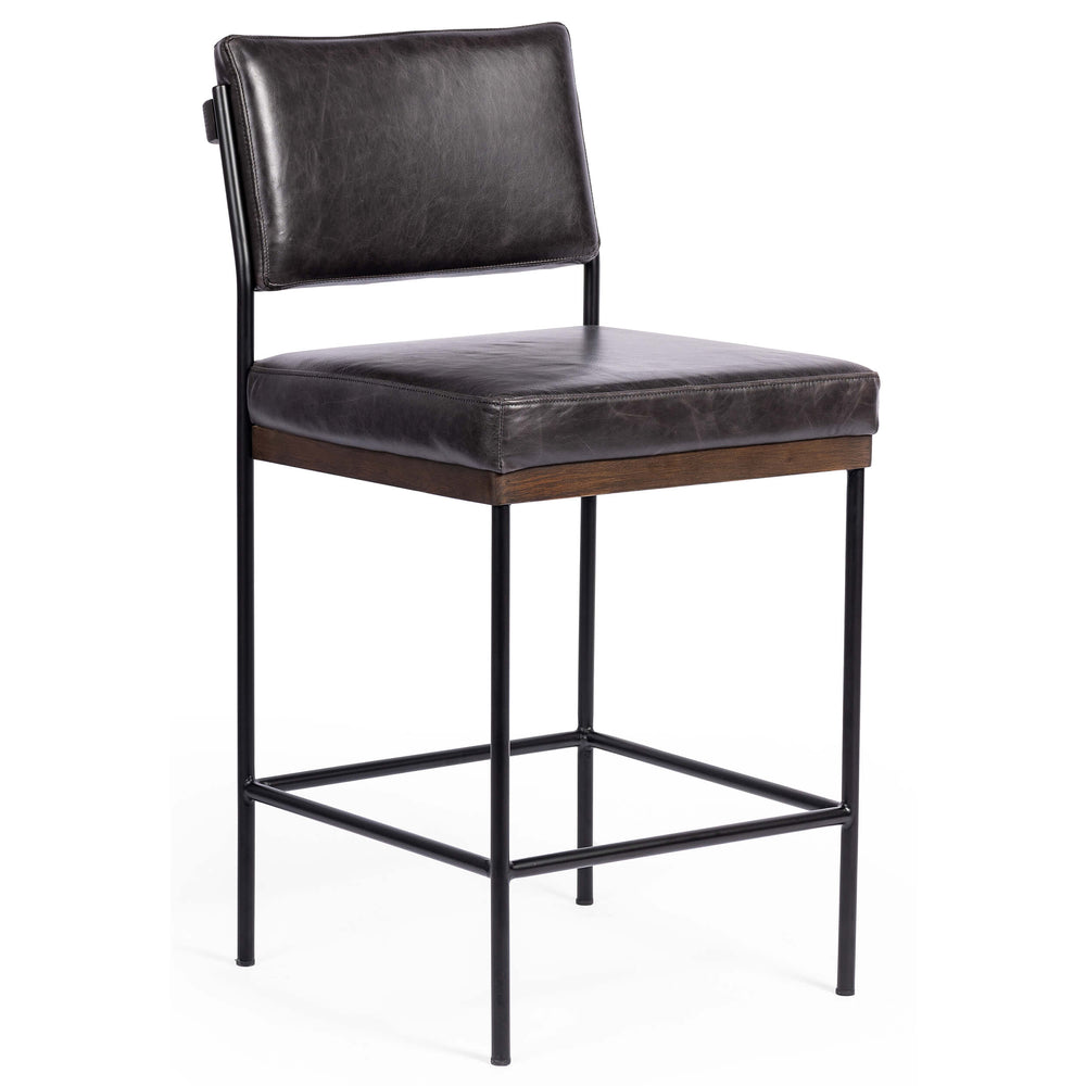 Benton Leather Bar & Counter Stool by Four Hands
