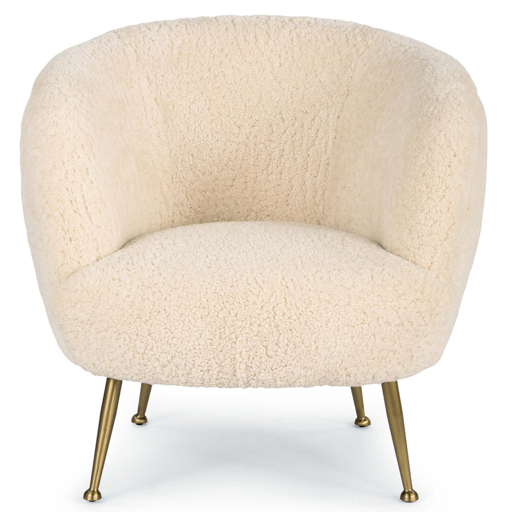 Beretta Sheepskin Chair, White