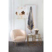 Beretta Sheepskin Chair, White