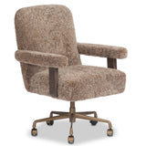 Bergen Desk Chair, Taupe Shearling by Four Hands-Furniture - Office-High Fashion Home