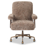 Bergen Desk Chair, Taupe Shearling by Four Hands-Furniture - Office-High Fashion Home