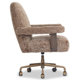 Bergen Desk Chair, Taupe Shearling by Four Hands-Furniture - Office-High Fashion Home