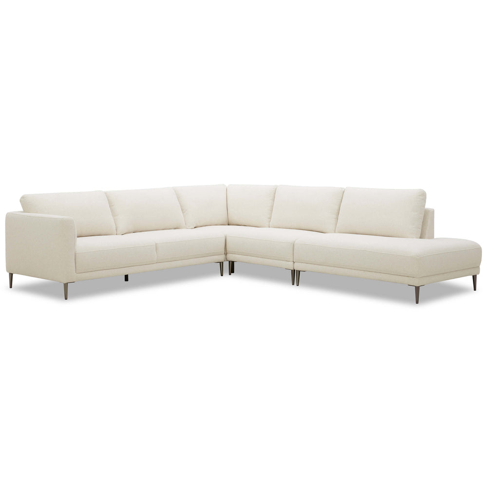 Berkeley 4 Piece Sectional, Lila Linen