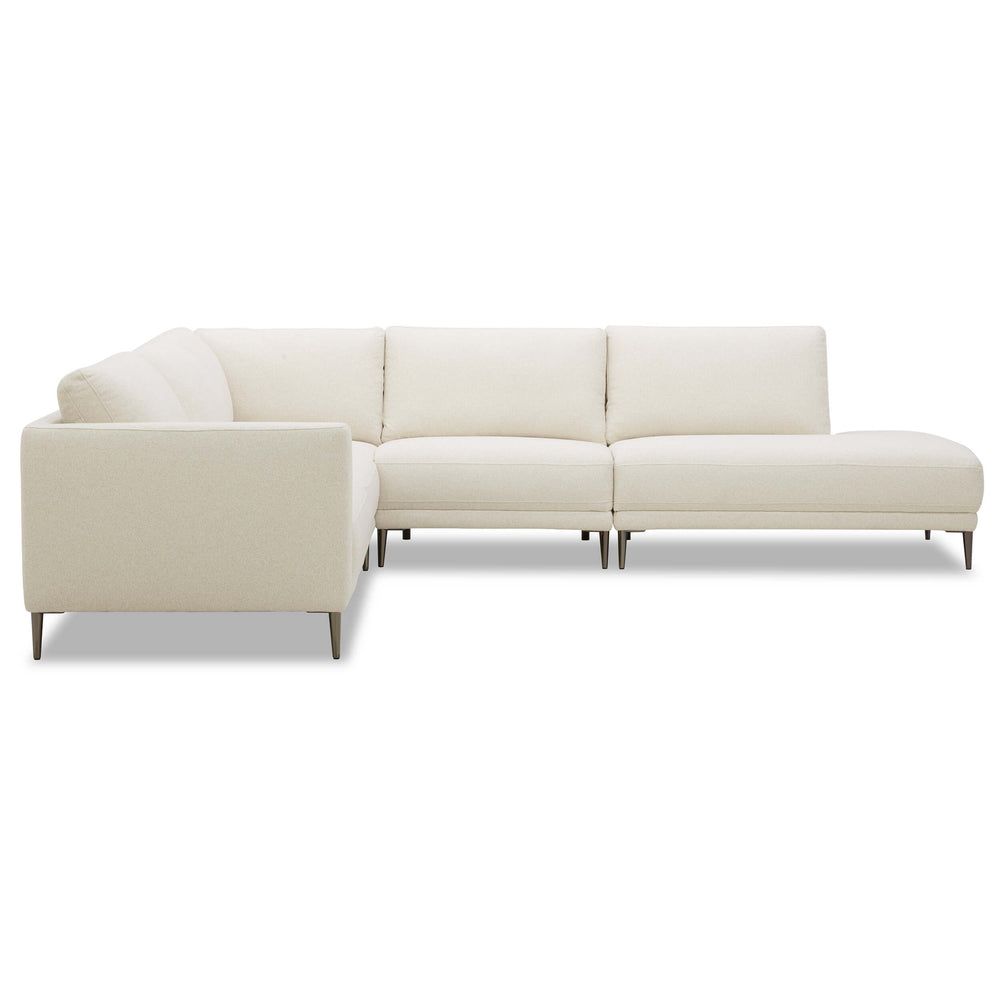 Berkeley 4 Piece Sectional, Lila Linen