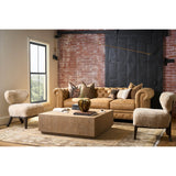 Berkeley Leather Sofa, Winchester Sandstone
