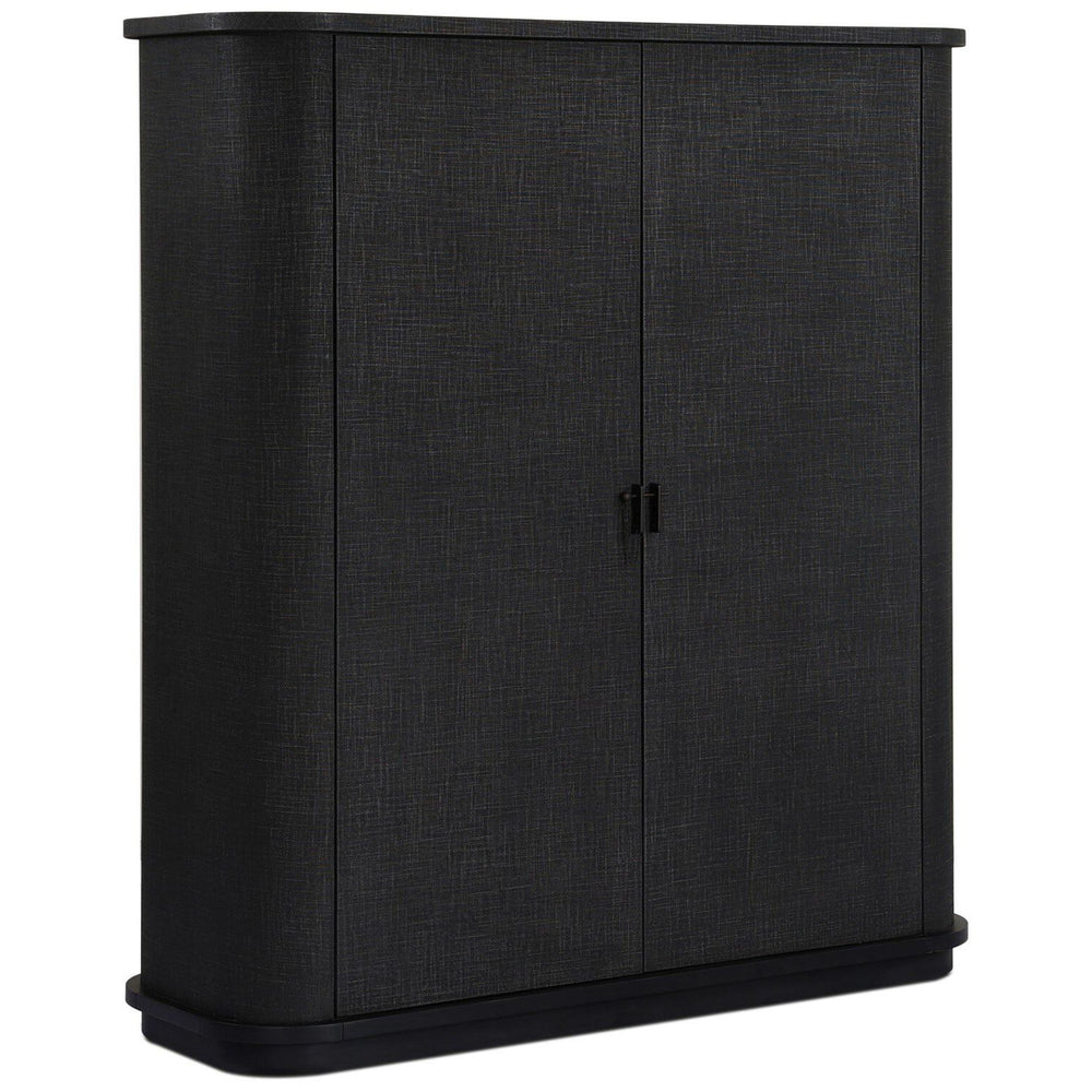 Berlin Cabinet, Black Linen by Four Hands