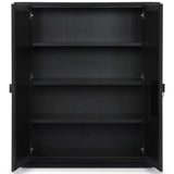 Berlin Cabinet, Black Linen by Four Hands